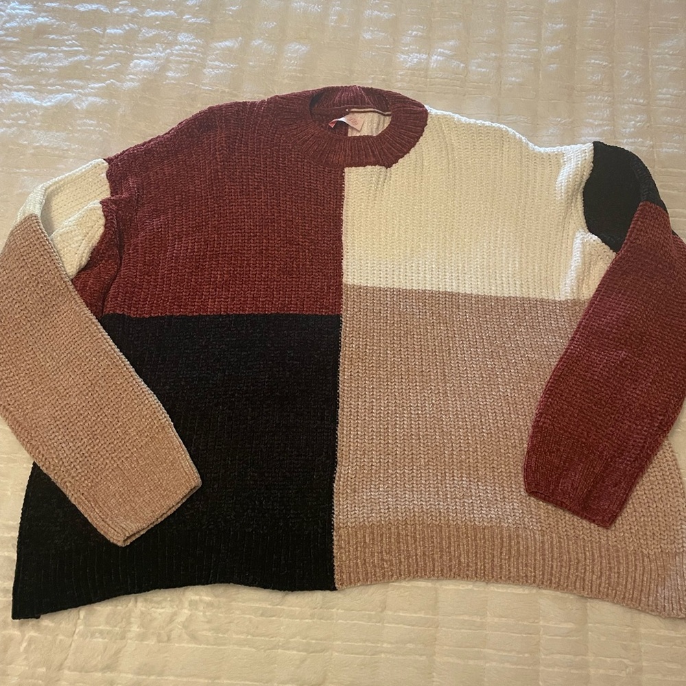 Pink lily sweater